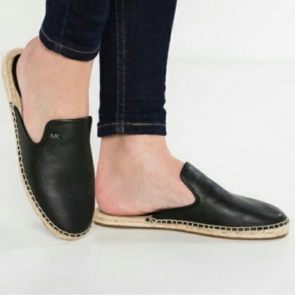 Michael Kors Shoes - Michael Kors Black Leather Mules